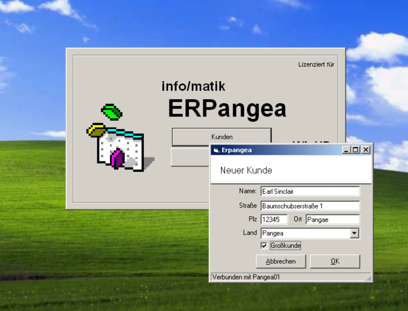 Screenshot einer gewachsenen Legacy-Software